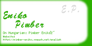 eniko pimber business card